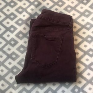 Old Navy Rockstar Burgundy Jeans